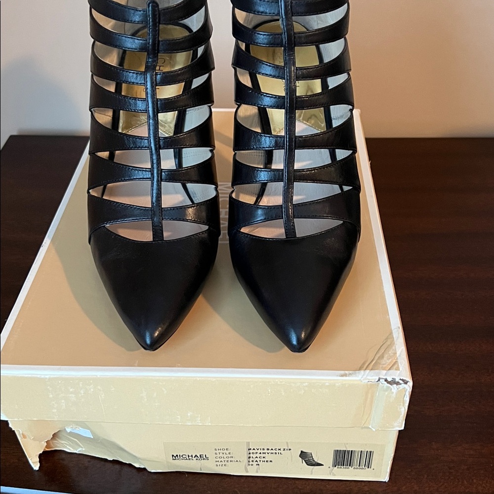 Michael Kors Black Strappy Sandals